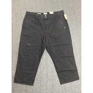 Universal Thread Women's Pants Straight Leg Stretch Black Size 24W